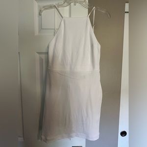 White mini backless dress - size 4